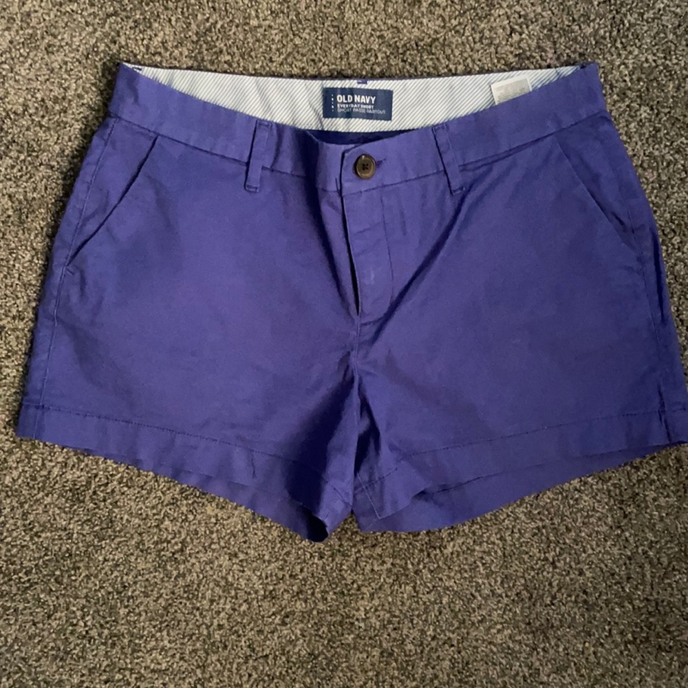 Old navy shorts purplish blue color